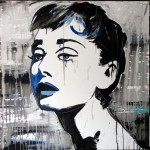 AUDREY, mixed media on canvas, 100x100 cm (2013)