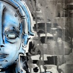 MARIA - THE ROBOT WOMAN II, 20x30 cm, acrylics on canvas (2015)