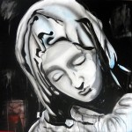 PIETA, 100x100 cm, acrylics on canvas (2015)