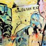 RADIOACTIFS, mixed media on canvas, 60x100 cm (2012)