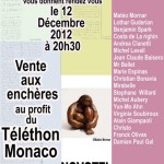 TELETHON Monaco - Charity art auction (Dec. 2012)