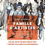 affiche "Famille d'Artiste" théâtre 2018